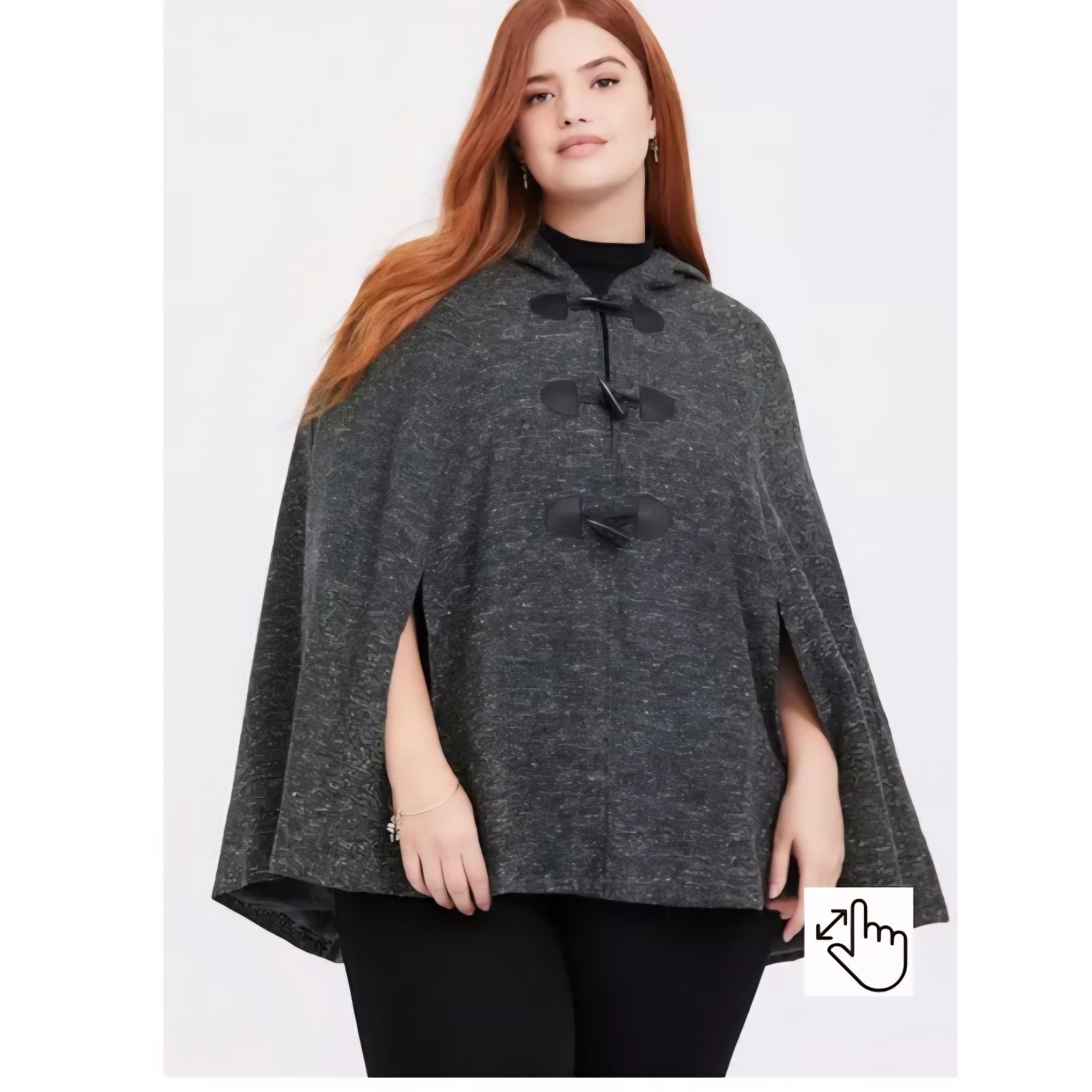 Outlander Torrid Cape 3/4 3xl 4xl 24 26 Clare Fraser Hood Toggle Coat Jacket Aso